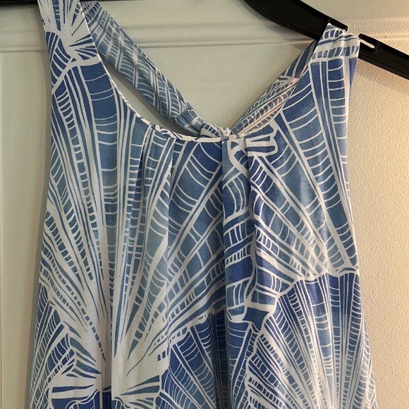 Tori Richard summer dress, shell pattern, sz L - Picture 2 of 7